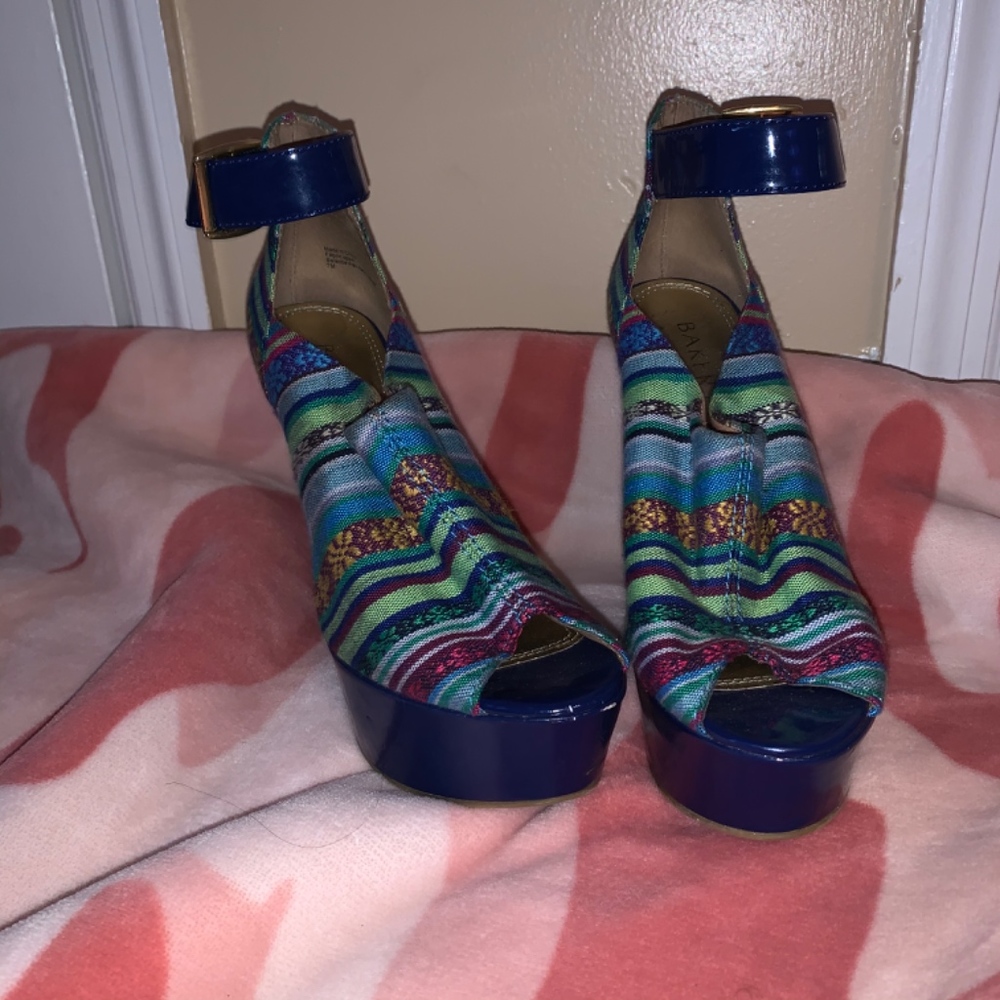 Aztec pattern wedge heels - Picture 2 of 5